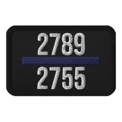 TPD Officer Dia & Officer Stalker badge number patch.