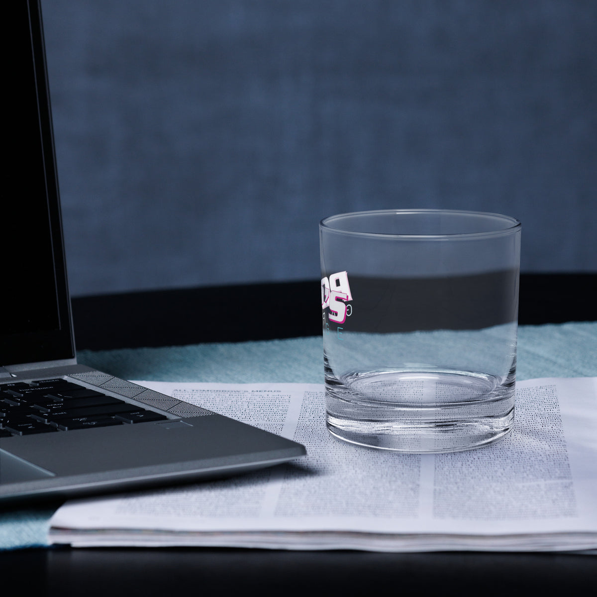 Official POP'S GARAGE Rocks glass – LIFT. It's a Lifestyle.