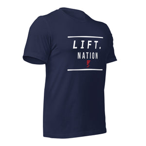 LIFT. NATION Tee ( White ink)