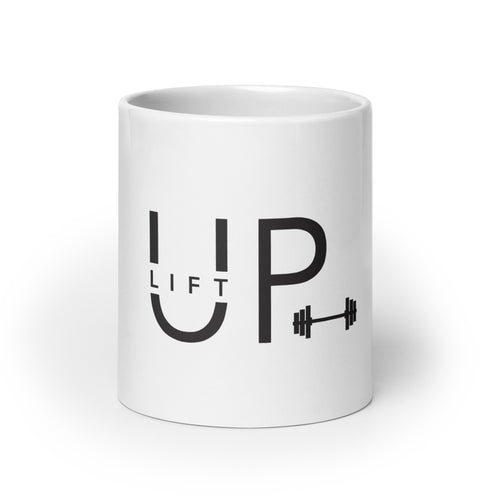 Official UPLIFT. White glossy 20oz JOE mug