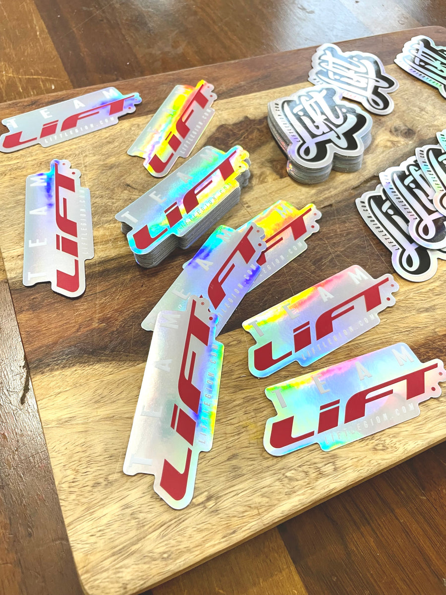 Tim Lift Sticker TEAM LIFT. Holographic Decal – LIFT. It's a Lifestyle.