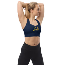 Load image into Gallery viewer, LIFT. Longline Sports Bra (Navy)