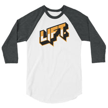 Load image into Gallery viewer, LIFT. 3/4 sleeve raglan BULL Logo shirt