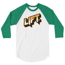 Load image into Gallery viewer, LIFT. 3/4 sleeve raglan BULL Logo shirt